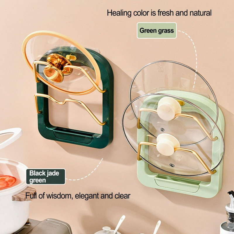 Підставка під кришки каструль на стіну Kitchen pot cover rack 8649