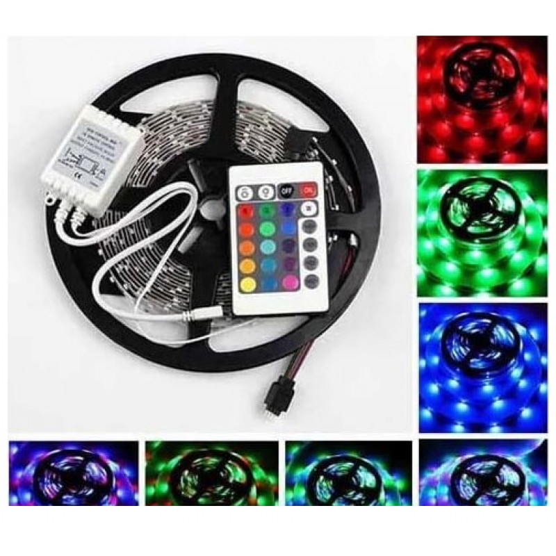Світлодіодна стрічка RGB Кольорова 54 Led Комплект / 2835