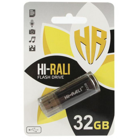 USB флеш-накопичувач Hi-Rali 32GB/ HI-32GBSTBK (Гарантія 3 роки)
