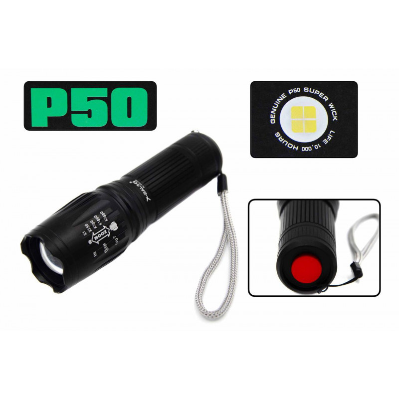 Ручной фонарь Police BL-200, P50 LED, Li-ion 1х18650 или 3хААА