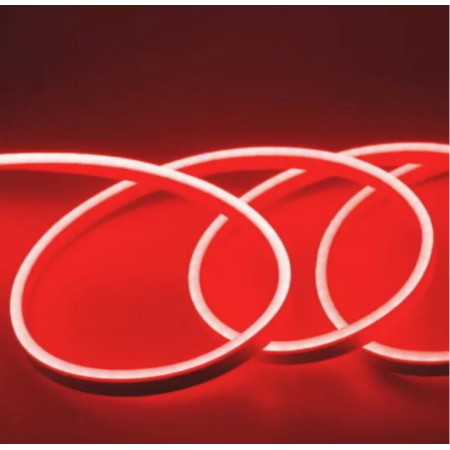 Силіконова стрічка LED NEON Червоний 5м 12V-220V /0718