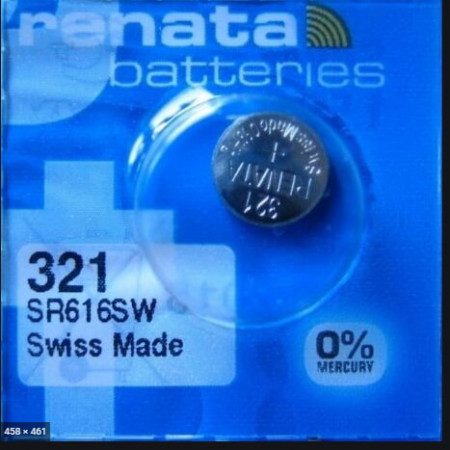 Батарейки-таблетки Renata 321 / SR616 / 10 шт. на блістері