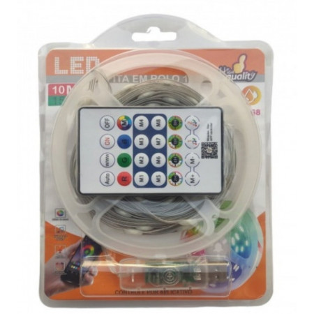 Світлодіодна стрічка LED RGB APP 10M bluetooth, 9609