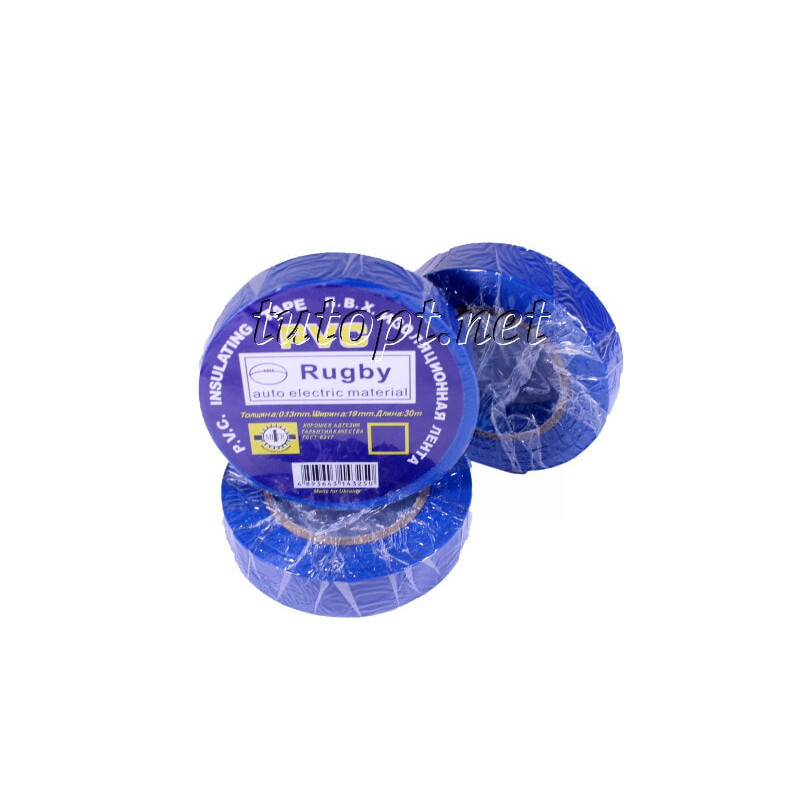 Ізолента Rugby / PVC / 30 м синя (реальний метраж менше)