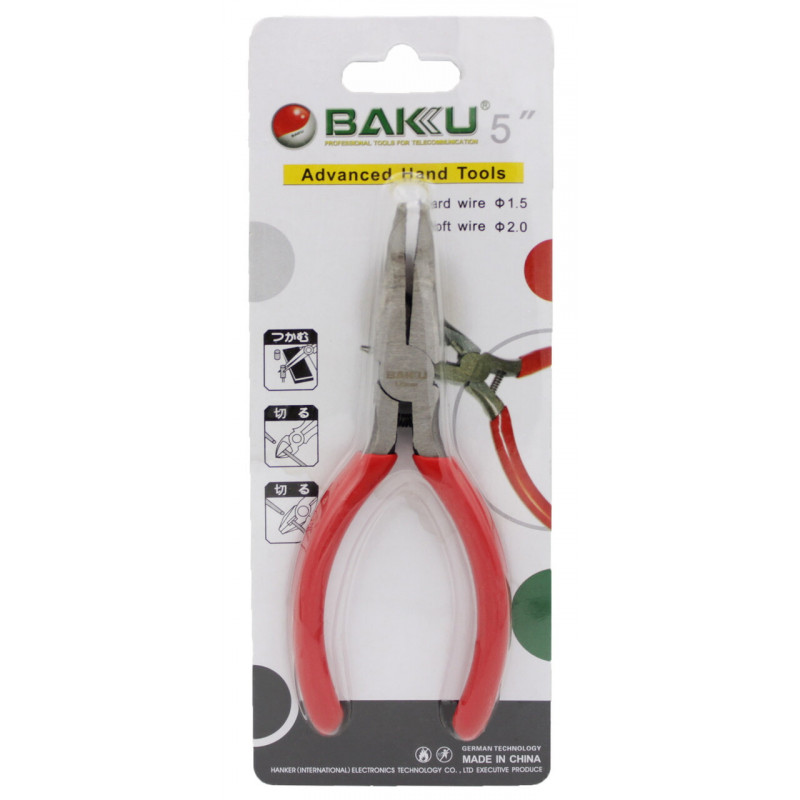 Плоскогубцы угловые BAKU BK-055 125mm