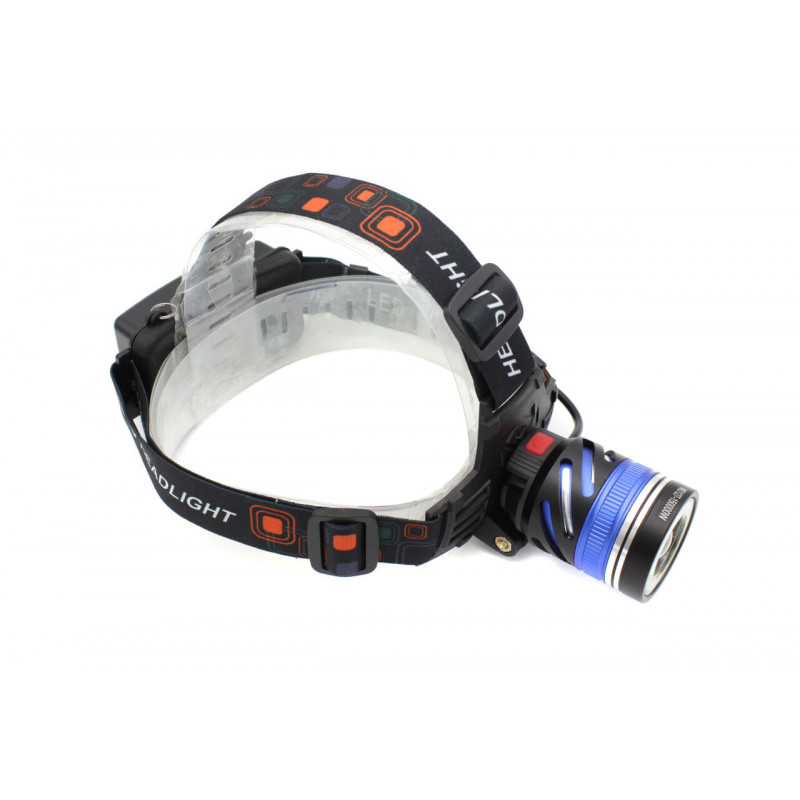 Налобний фонар PL127, Акк., T6 LED, Zoom, автомобільна зарядка