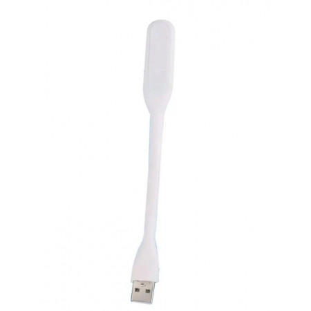USB LED підсвітка-лампа для ноутбука, повербанка гнучка БІЛА