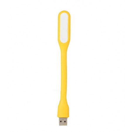 USB LED підсвітка-лампа для ноутбука, повербанка гнучка ЖОВТА