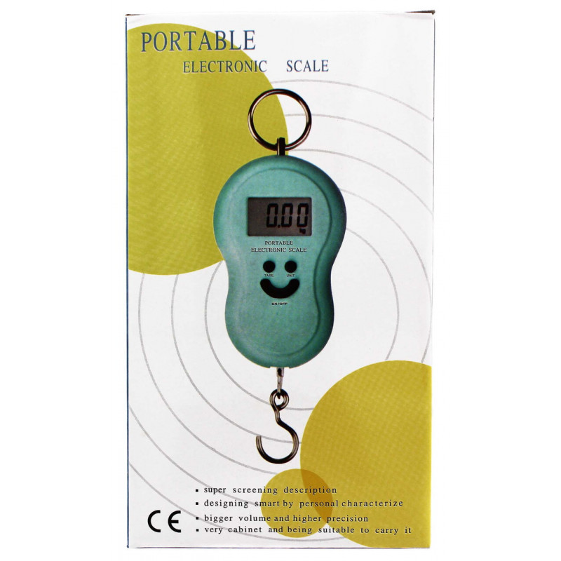 Електронні кантер Portable electronic scale 50 кг (Звичайний) смайлик