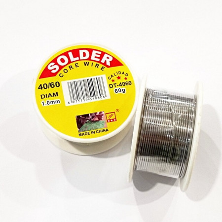 Припій Олово для паяння SOLDER 1мм, 60г.