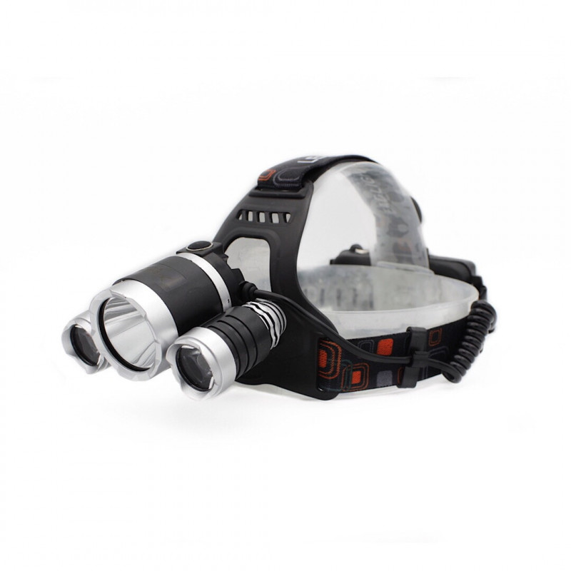 Налобний ліхтар BORUIT RJ3000, Акк., T6 LED, автомобільна зарядка