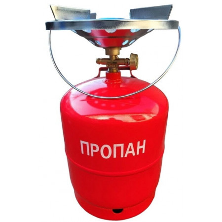 Газовий комплект Кемпінг плита (горілка) + газовий балон 8л
