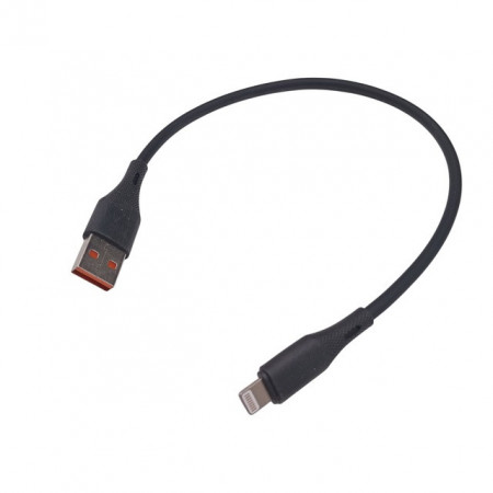 Кабель USB - Lightning iPhone короткий / Силіконовий / 30 см