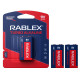 Акумулятор Rablex Крона 6F22/ 9V / Лужний / TURBO/ БЛИСТЕР