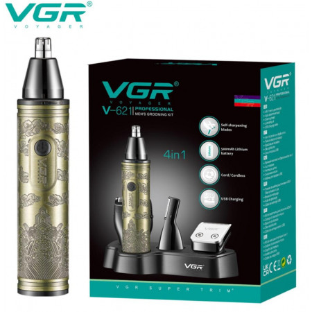 Тример для бороди носа вух VGR V-621