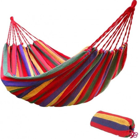 Гамак тканинний Мексиканський без перекладини, 200см*80см в чохлі, B-1, HAM-2