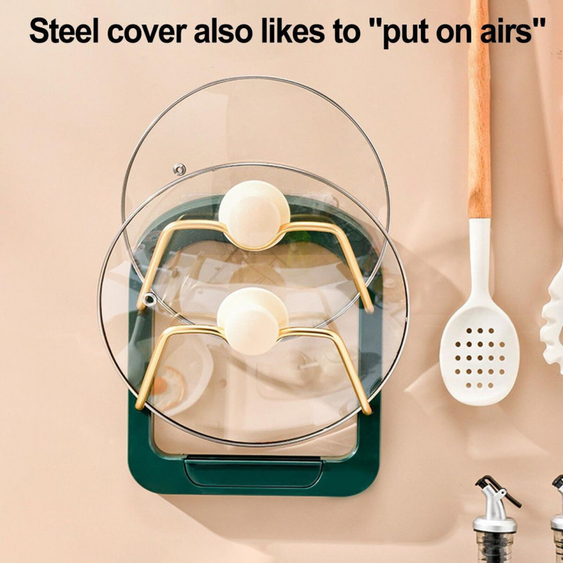 Підставка під кришки каструль на стіну Kitchen pot cover rack 8649