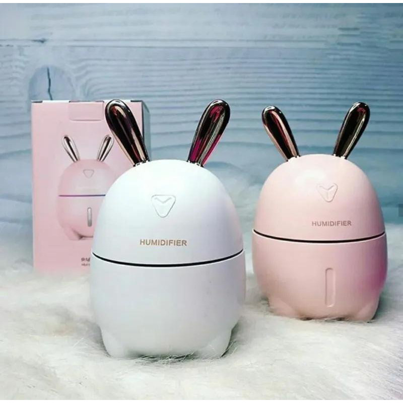 Зволожувач повітря та нічник 2 в 1 Xo Humidifiers Rabbit з фільтром для води Білий / 3900