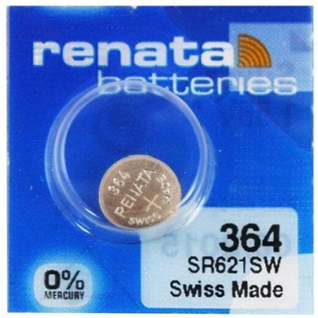 Батарейки-таблетки Renata 364 / SR621 / 10 шт. на блістері