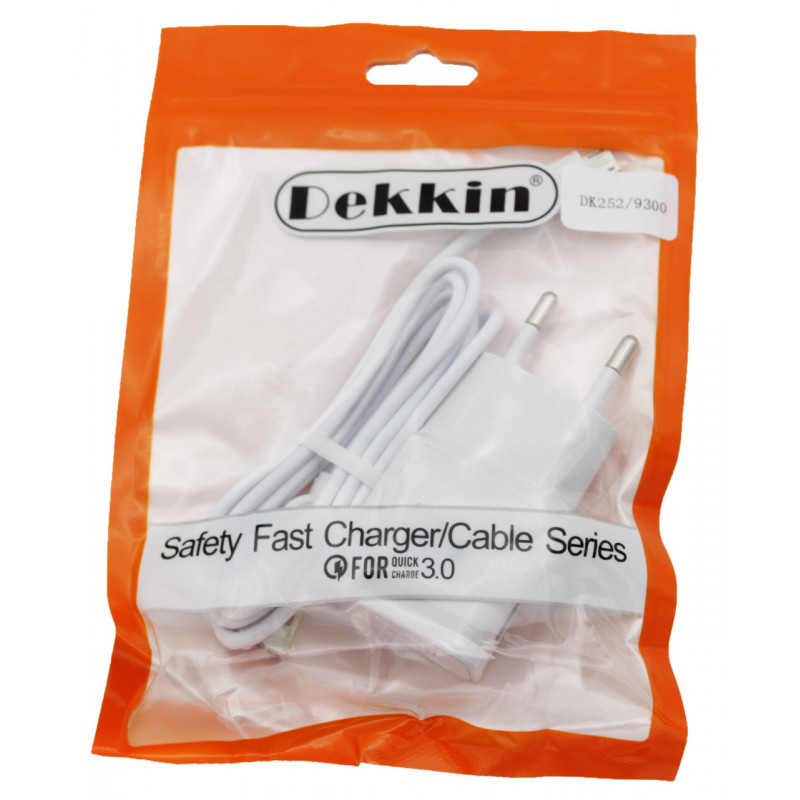 Сетевий зарядний пристрій Dekkin DK-677 Orange MicroUSB DC5V-2.1 A / USB x 1