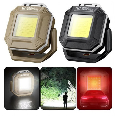 Ліхтар для кемпінгу PL-411 COB, білий, червоний, жовтий, type-c, індикатор