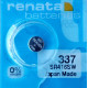 Батарейки-таблетки Renata 337 / SR416 / 10 шт. на блістері