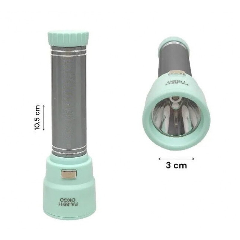 Ручний ліхтар розбірний RB293, Okgo fa-8911, 18650, microUSB