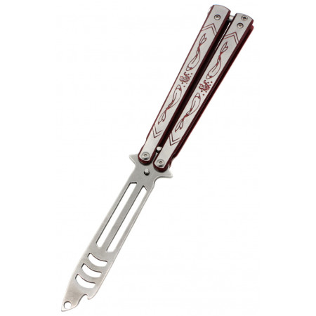 Ніж метелик Тренувальний Benchmade червоний K152