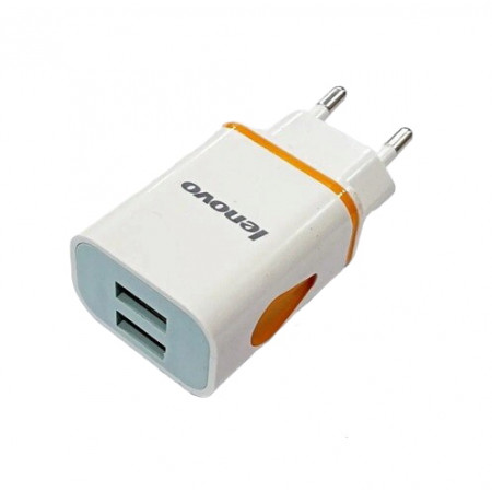 Мережева зарядна пристрій USB x 2 MI EKA-103 5V-2.1A (Lenovo/ Xiaomi)