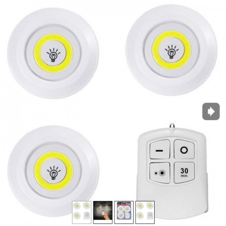 Ліхтар для кемпінгу BL-1012, LED, пульт, три лампи, два режими яскравості, 7477, 4926