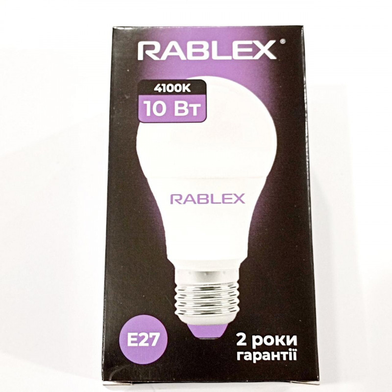 Світлодіодна LED лампочка Rablex RB508/E27 / 10Вт/ 4100K