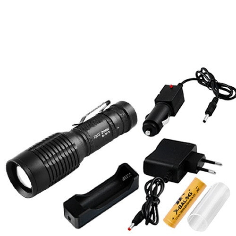 Ручний ліхтар Police BL-T1861,1862, Li-ion 18650, 1хCree XM-L T6, Zoom