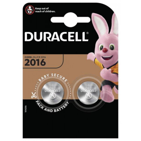Батарейки-таблетки Duracell CR2016 / 3V блістер 5 шт.