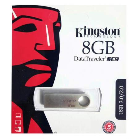 USB флеш-накопичувач Kingston SE9 8Gb (DTSE9H) (Гарантія 3 роки)