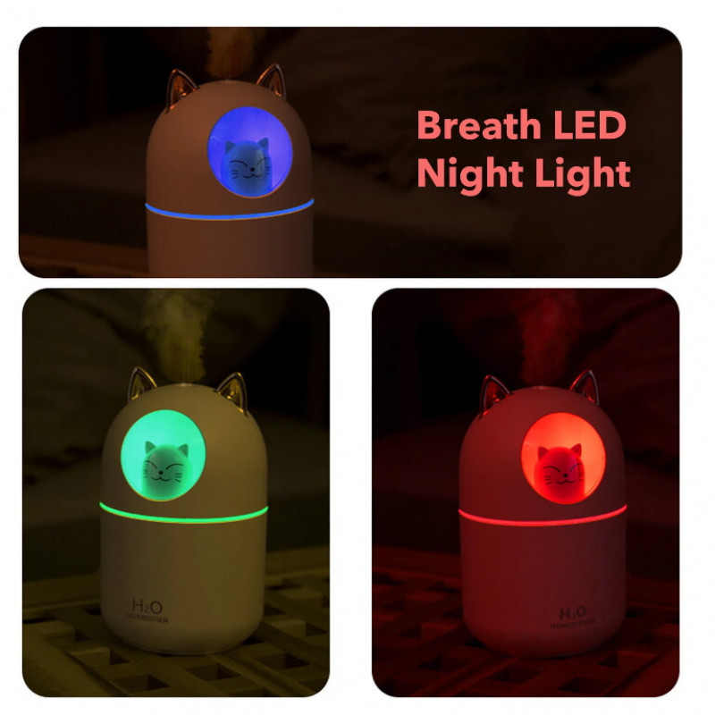 Зволожувач повітря H2O Humidifier USB з мишкою на 300 мл / 8023
