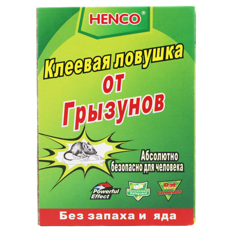 Клеєва пастка від гризунів Зелена Жизнь, HENCO (24*17)