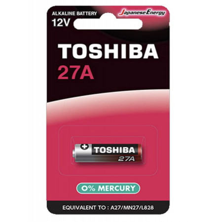 Батарейка Toshiba 27A/ 1 шт. на блістері