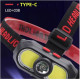 Налобний ліхтар KX-302-LED, 2COB, PL168, 1x18650, ЗУ Type-C