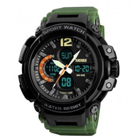 Годинники наручні SKMEI 1343AG, ARMY GREEN, 9744