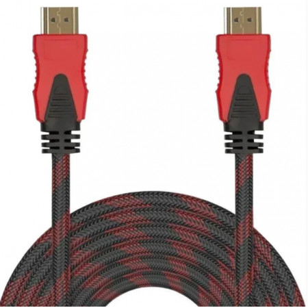 Кабель HDMI на HDMI 5 метрів 1.4V Тканинна обплетка - 1369