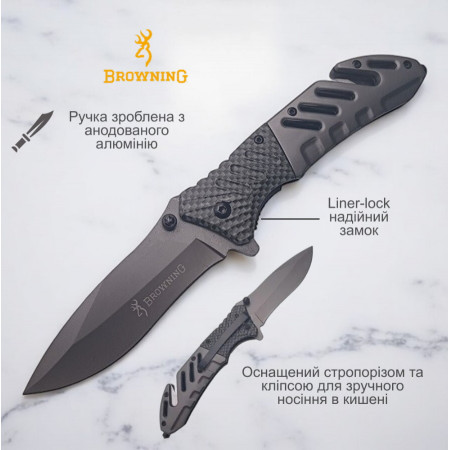 Ніж складаний Browning A339, 4019, 21 см
