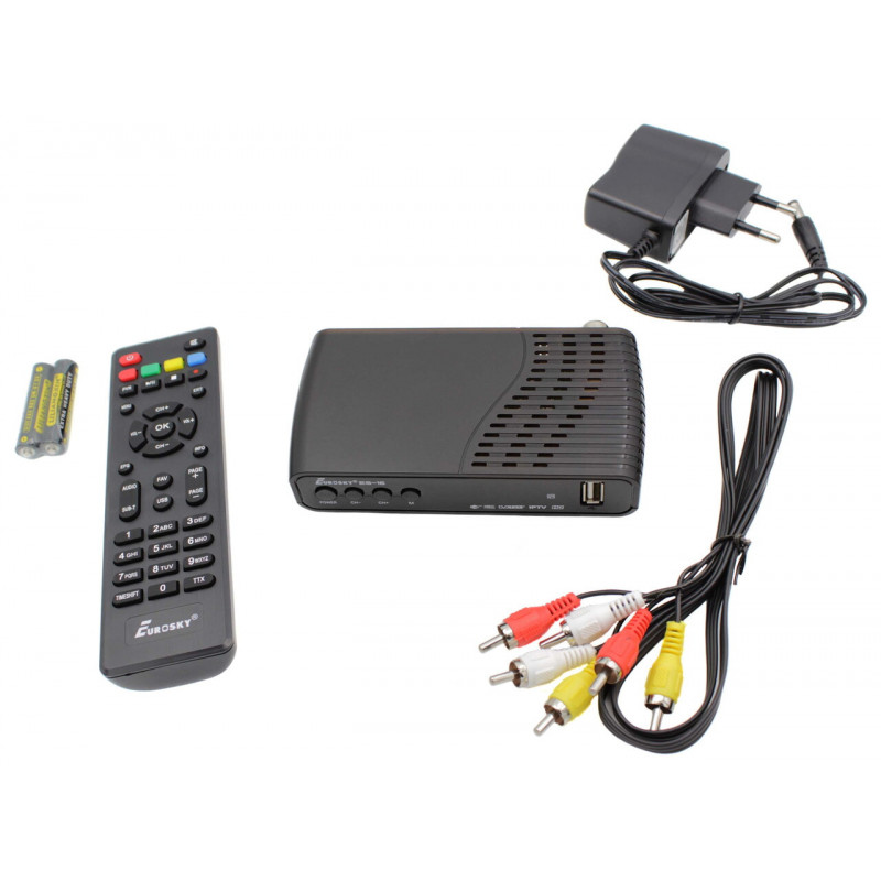 ТВ-приймач тюнер Eurosky ES-16 / DVB-T 2 (Гарантія 1 рік)