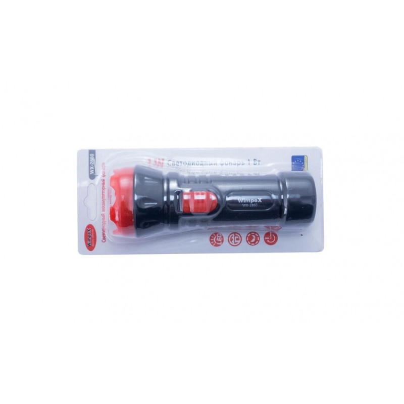 Ручний ліхтар Wimpex WX-2860, Акумулятор, 1LED