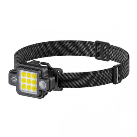 Налобний ліхтар RB132, TM-G21, LED+COB, білий, червоний, синій, Type C, магніт, підвіс, підставка