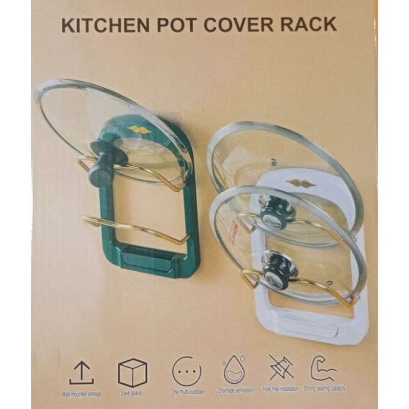 Підставка під кришки каструль на стіну Kitchen pot cover rack 8649