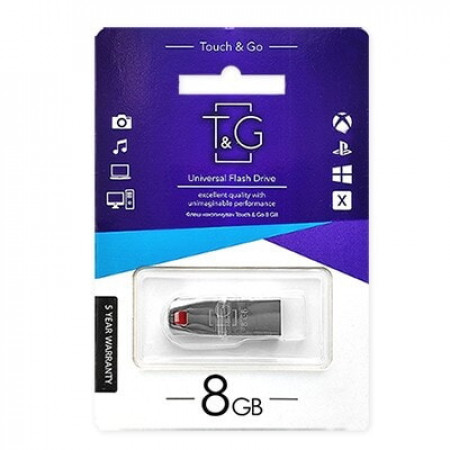 USB флеш накопичувач T&G метал серія 8GB/ TG115 (Гарантія 3 роки)