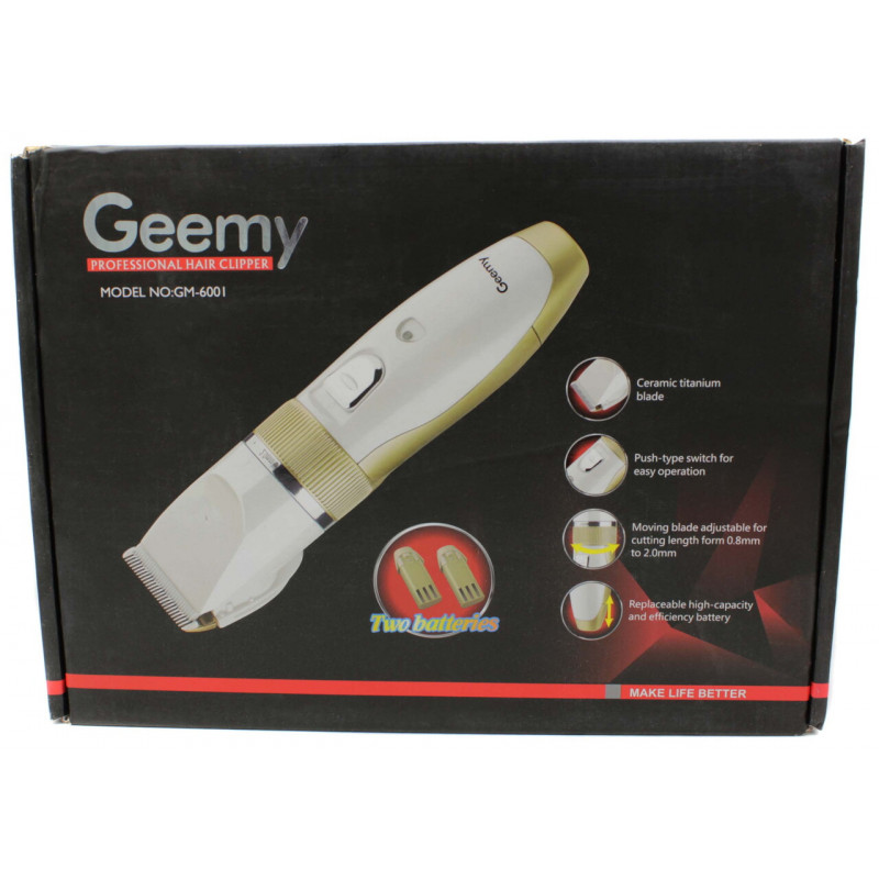 Машинка для стрижки Geemy GM-6001 (кераміка)
