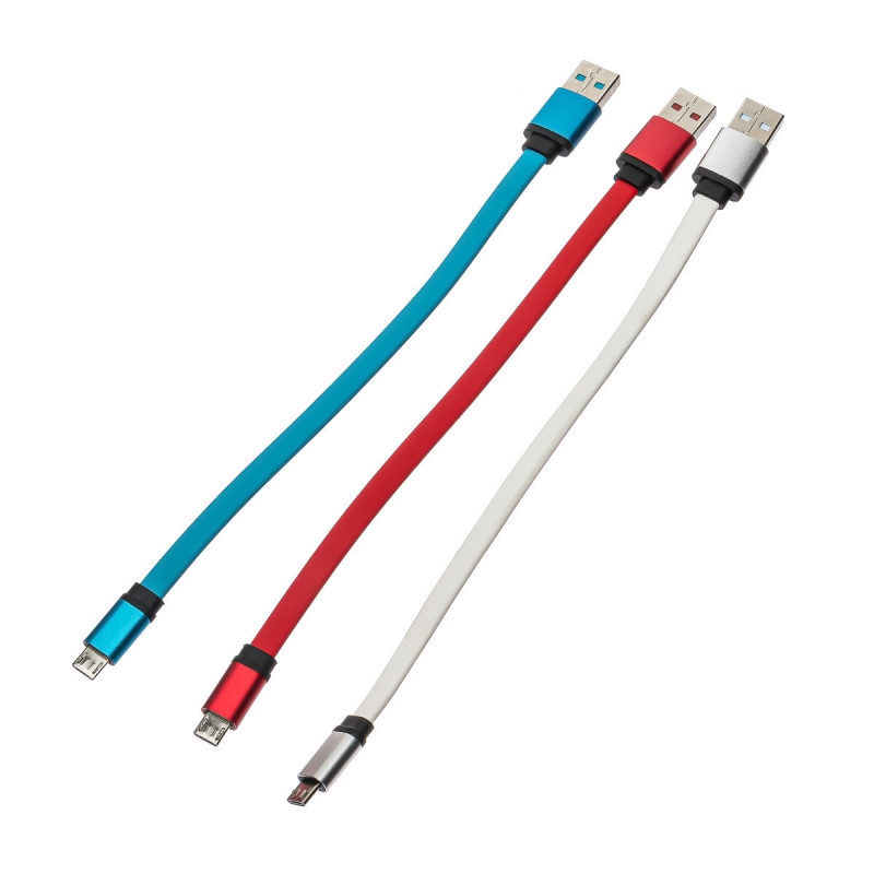 Кабель USB - MicroUSB короткий 20 см