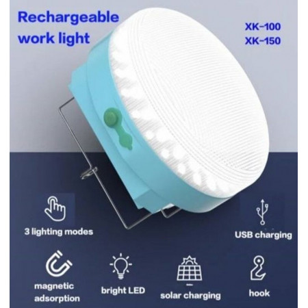Ліхтар для кемпінгу Cclamp CL-023A, 30W, акумулятор, сонячна панель