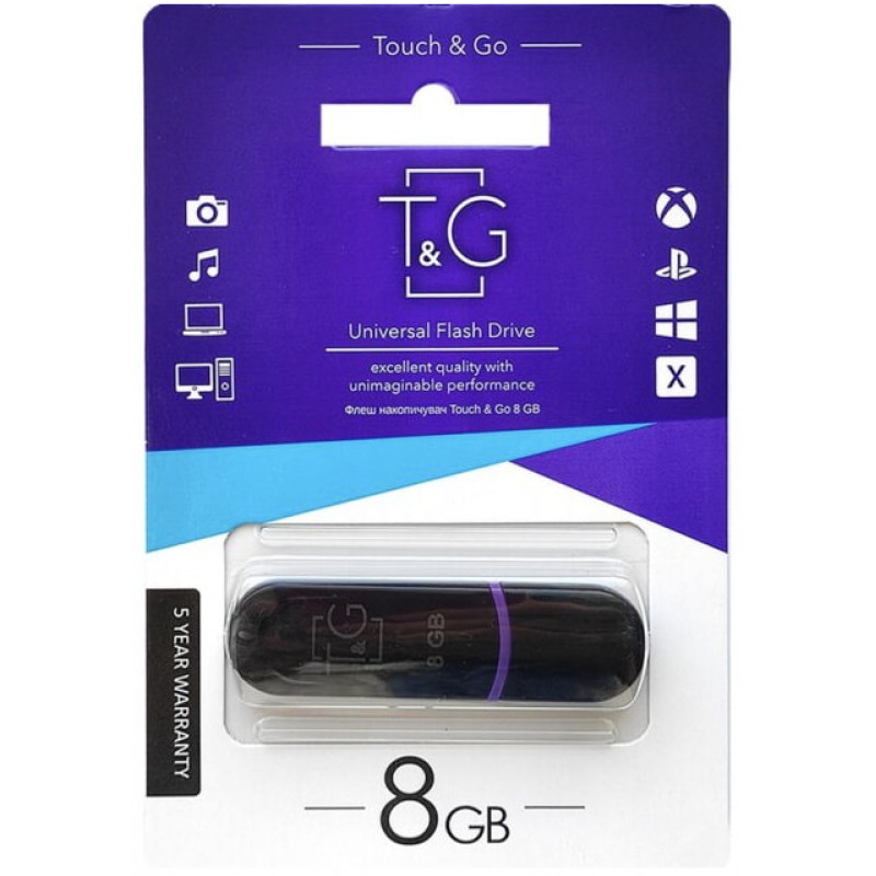 USB флеш накопичувач T&G серія 8GB/ TG012 (Гарантія 3 роки)